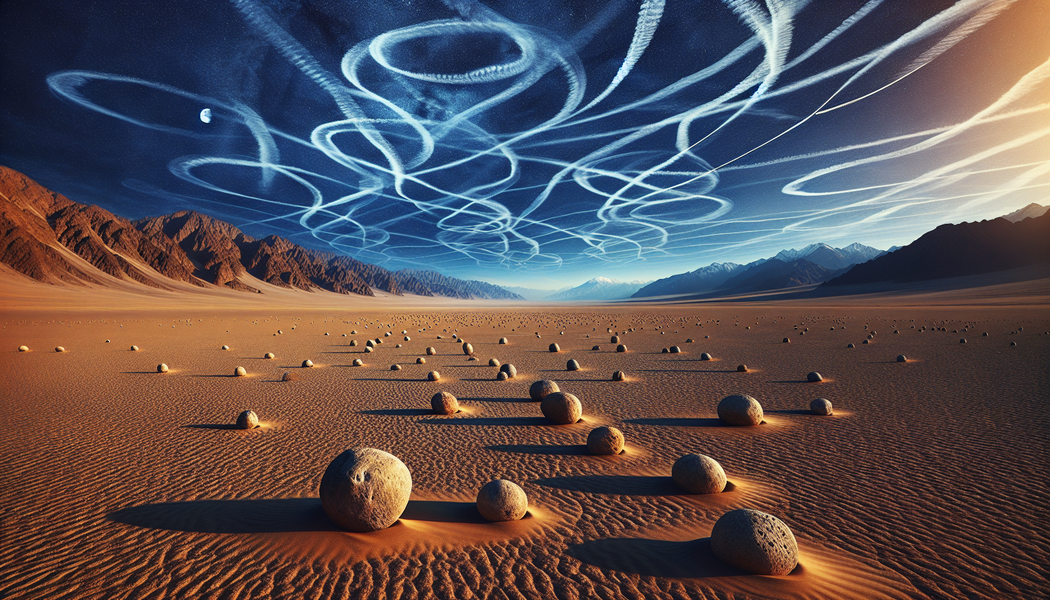 Einfluss von Wetter- und Naturereignissen - Das Rätsel der wandernden Steine: Ein Phänomen der Wüstenlandschaft
